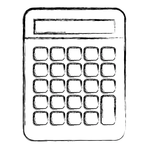 Grunge Objeto Calculadora Negócios Com Botões Financeiros Ilustração Vetorial — Vetor de Stock