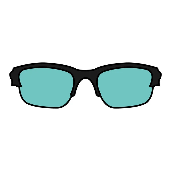 Gafas Marco Óptico Color Objeto Estilo Vector Ilustración — Archivo Imágenes Vectoriales