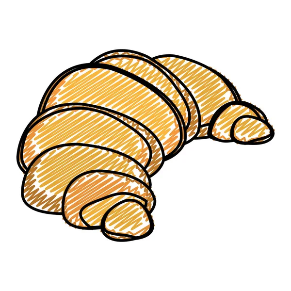 Croissants Délicieux Croissants Croissants Illustration Vectorielle Des Aliments Biologiques — Image vectorielle