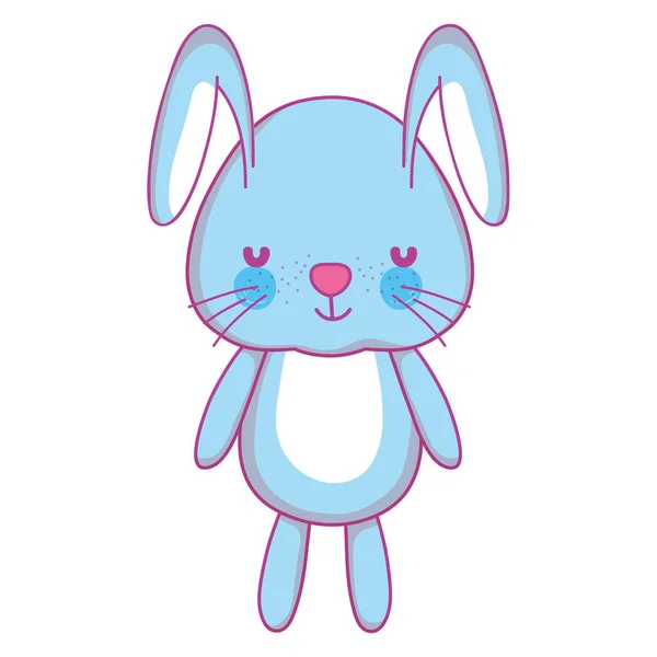 Nice Male Rabbit Teddy Toy Vector Illustration — Stock Vector