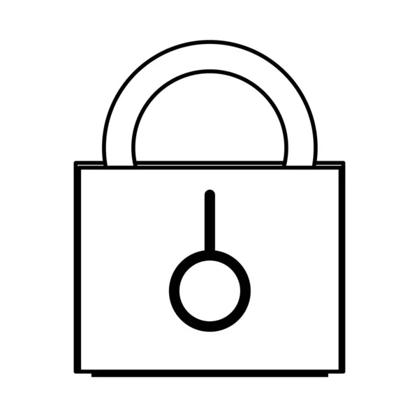 行挂锁安全和保护访问对象向量例证 — 图库矢量图片