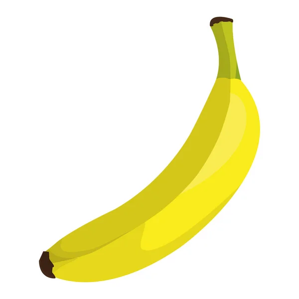 Läcker Banan Ekologisk Frukt Kost Vektorillustration — Stock vektor
