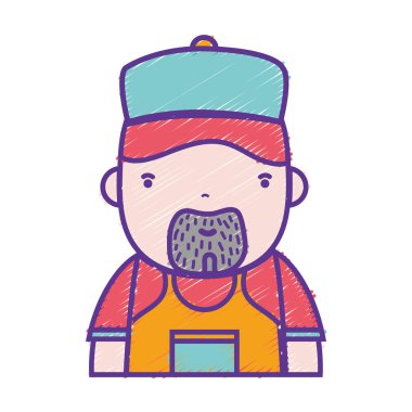 rendelenmiş adam tesisatçı iş hizmet onarım vektör çizim için