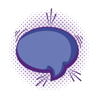 Oval sohbet kabarcık metin iletisi vektör çizim