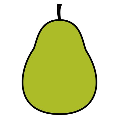 delcious armut organik meyve beslenme vektör çizim renk