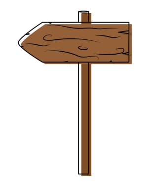 renk ahşap bildirimler uyarı çerçeve işareti illüstrasyon vektör taşındı