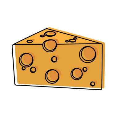 taşınan renkli nefis peynir gıda besin ve vitamin vektör çizim ile