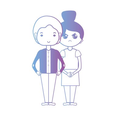 saç tasarım vektör çizim ile birlikte güzel bir çift çizgi