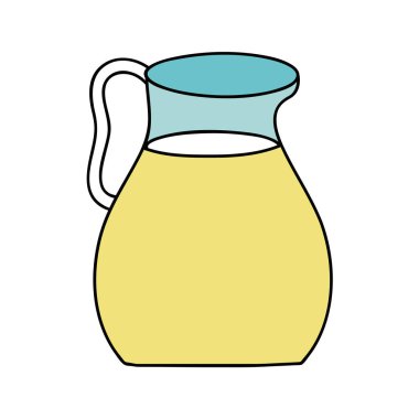 lezzetli meyve suyu kavanoz beslenme içecek vektör çizim