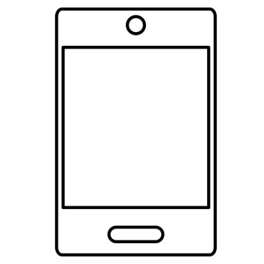 çizgi elektronik smartphone iletişim teknoloji telefon vektör çizim