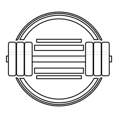 satır sağlıklı kilo nesne amblemi yaşam tarzı vektör çizim için