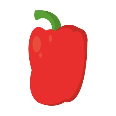 Doğal biber organik sebze gıda vektör çizim