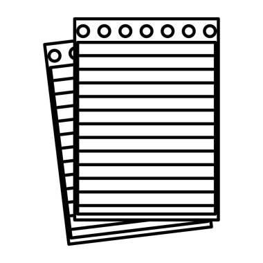 satır defter kağıt okul eğitim nesne vektör çizim