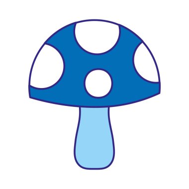 ağaç orman vektör çizim içinde yanmak duo renk doğa mantar bitki