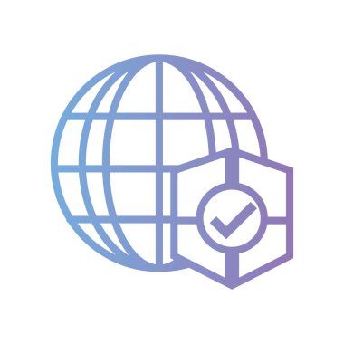 satır genel bağlantı kalkan koruma vektör çizim ile