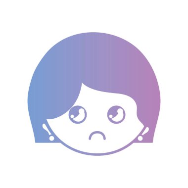 Avatar kadın baş saç modeli tasarım vektör çizim ile satır