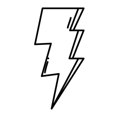 satır elektrik gök gürültüsü hava tehlike işareti vektör çizim için