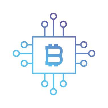 Elektronik devreler vektör çizim ile hat bitcoin kalkan