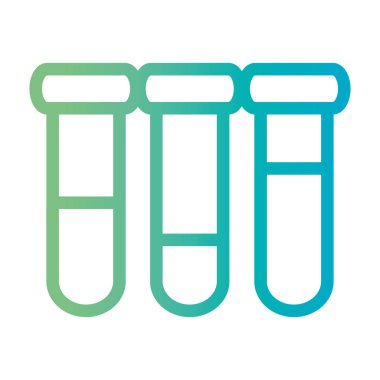 çizgi tıbbi tüpler Analizi testi vektör çizim