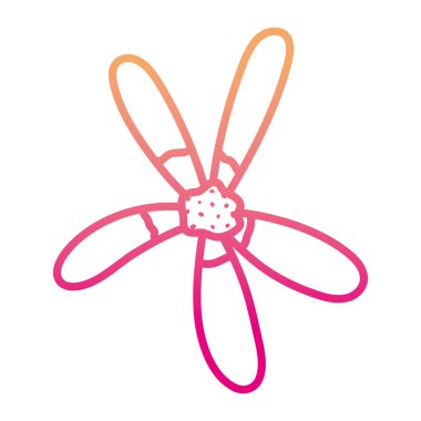 bozulmuş hattı doğa tropikal çiçek güzel yaprakları vektör çizim ile