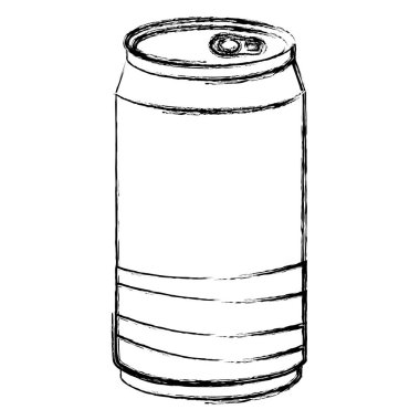 Grunge soğuk gazoz olabilir taze içecek vektör çizim