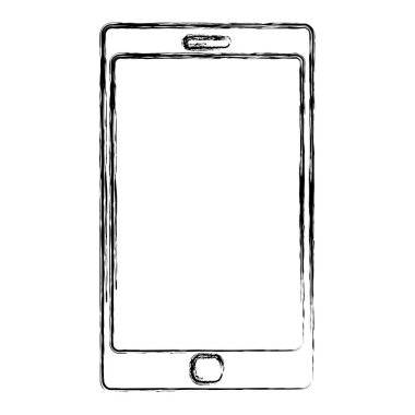 Grunge elektronik smartphone dijital iletişim teknoloji vektör çizim