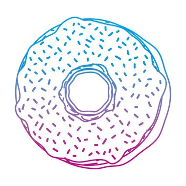 bozulmuş satır lezzetli lokma tatlı ekmek yiyecek vektör çizim