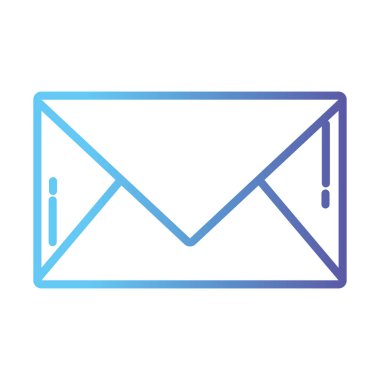 ileti bilgi vektör çizim ile satır mektup kartı kapalı