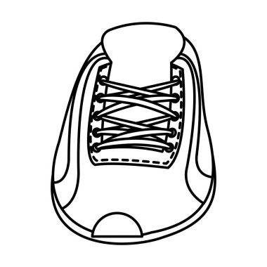 satır spor spor ayakkabı ayakkabı koşu eğitim vektör çizim için