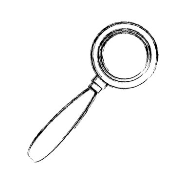 Grunge optik Büyüteç aracı tasarlamak vektör