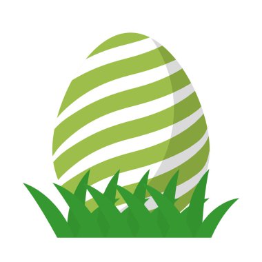 spiraller rakamlar dekorasyon vektör çizim ile Paskalya yortusu yumurta