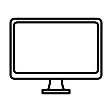 çizgi elektronik bilgisayar ekran servis teknoloji vektör çizim