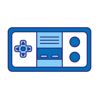 duo renk elektronik video oyunu konsolu teknoloji vektör çizim oynamak için