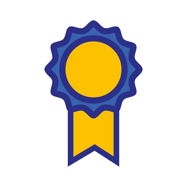 Símbolo Medalha Escola Para Ilustração Vetor Estudante Inteligente — Vetor de Stock
