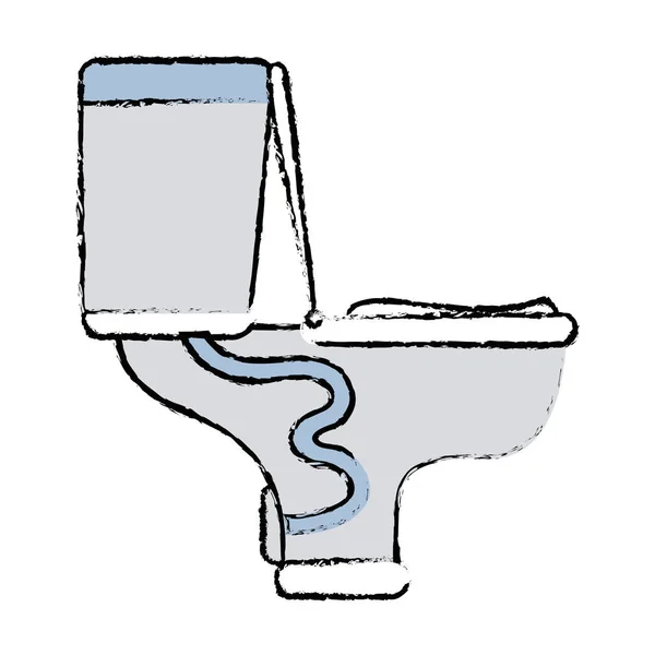 Doodle Toilette Sanitär Ausrüstung Service Reparatur Vektor Illustration — Stockvektor