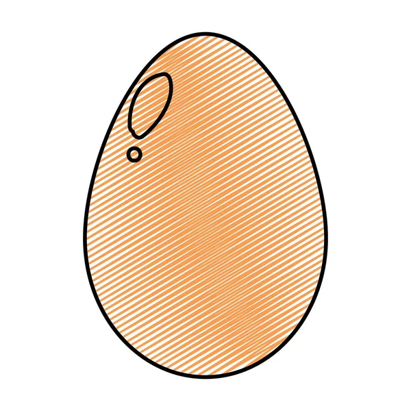 Heathy Yumurta Protein Ürün Beslenme Vektör Çizim Doodle — Stok Vektör