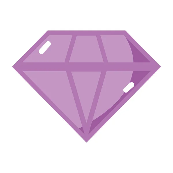Brillant Diamond Luxury Gen Stone Vector Illustration — Stock Vector