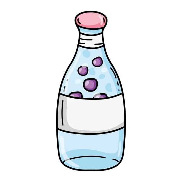 Heerlijk Koud Water Soda Fles Vectorillustratie — Stockvector