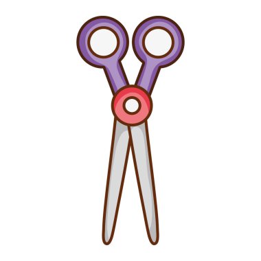 sanat süsleme vektör çizim kesmek için makas nesne