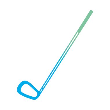 satır profesyonel golf sopası spor vektör çizim oynamak için bozulmuş