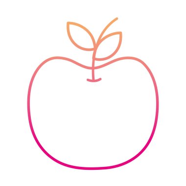 bozulmuş satır lezzetli elma organik meyve beslenme vektör çizim