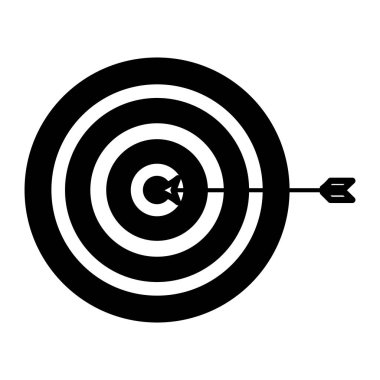 satır dart tahtası hedef başarı ok vektör çizim ile