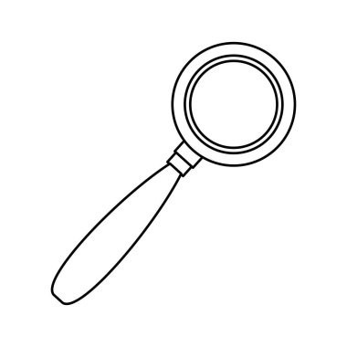 satır optik Büyüteç aracı tasarlamak vektör