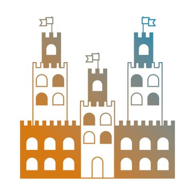 satır yaz sandcastle tasarım beach vektör çizim içinde