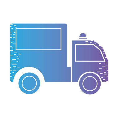 satır gövde araç ulaşım için teslimat vektör çizim