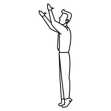 satır profesyonel işadamı özel Yöneticisi Kurumsal vektör çizim