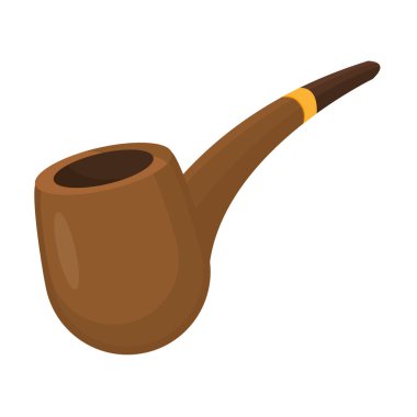 Tütün boru nesne bağımlılığı ürün vektör çizim