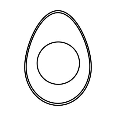 yumurta protein kahvaltı beslenme vektör çizim satırı kızarmış