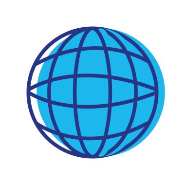 Global dijital ağ sosyal bağlantı vektör çizim