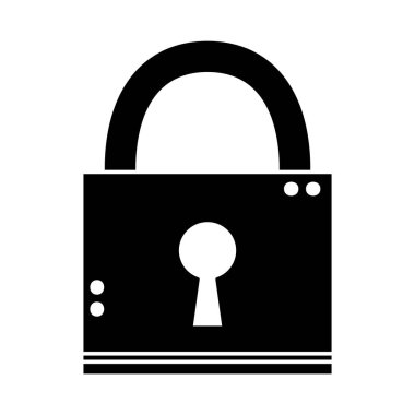  Asma kilit simgesi. vektör illüstrasyonu